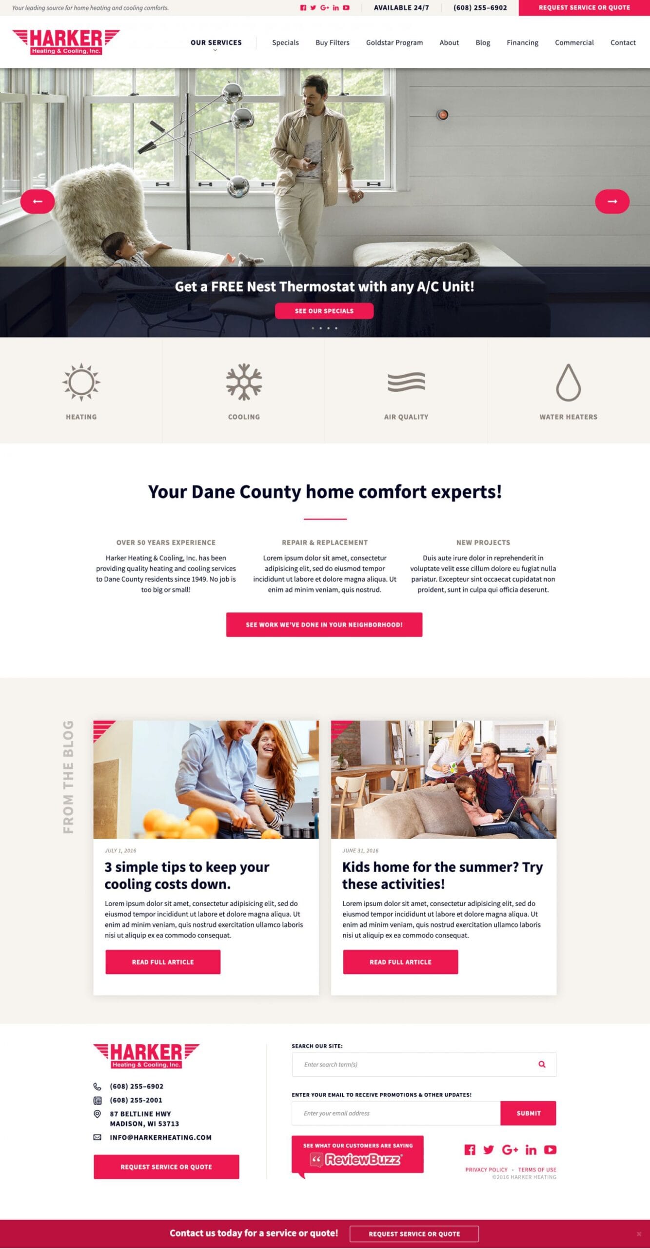 Harker Heating & Cooling Website