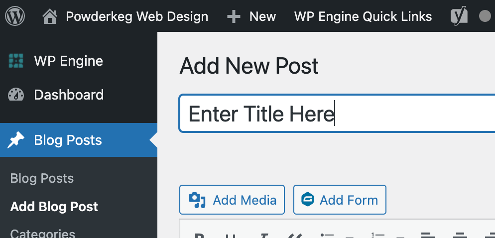 Title Tag in WordPress Control Panel